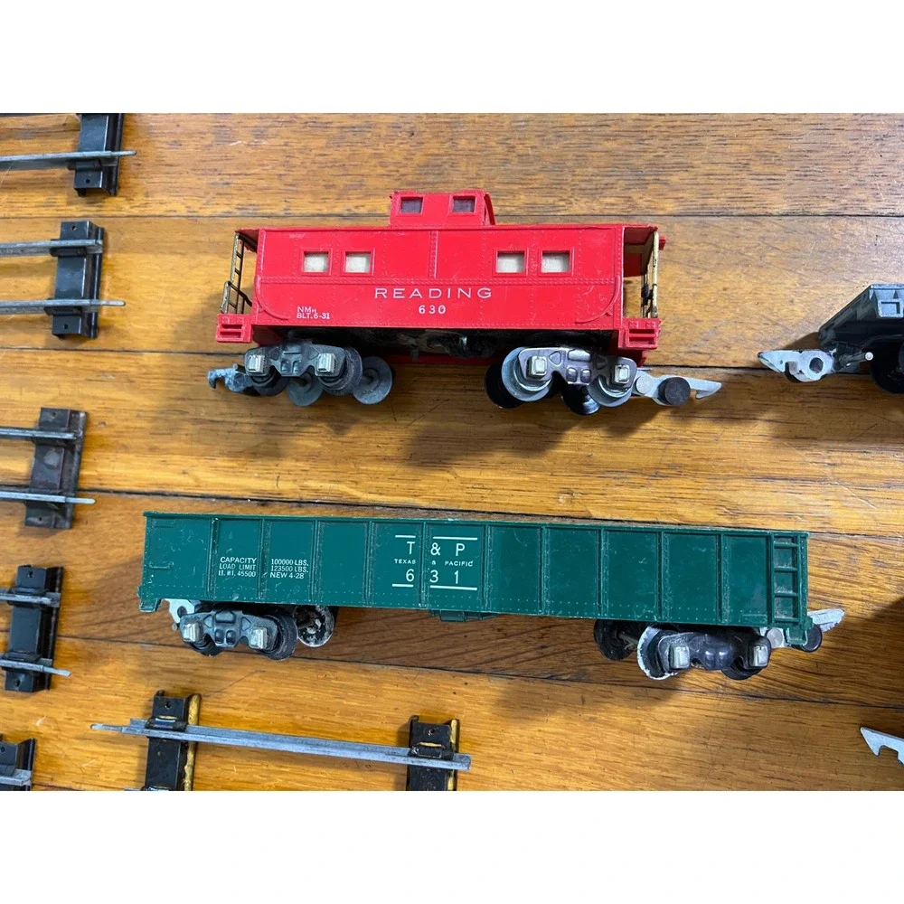 Vintage American Flyer S Gauge Santa Fe 360 364 Train Set Track Transformer Lot